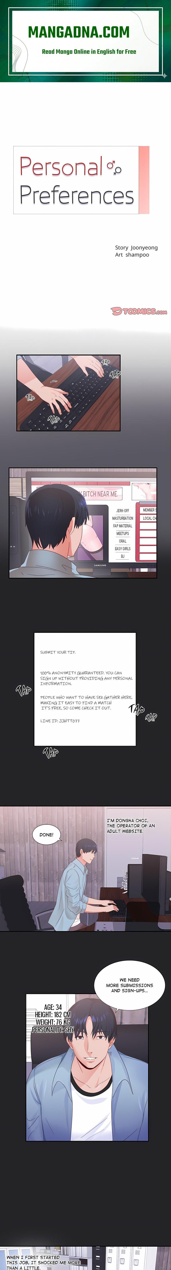 Personal Preferences - Chapter 1 Page 1